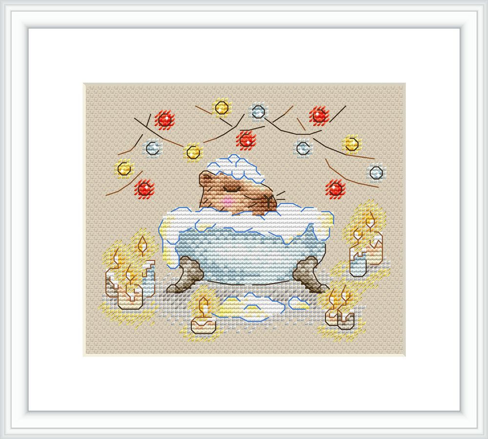 Набор для вышивания нитками МП Студия (Жар-птица), И пусть весь мир подождёт, 11х13 см