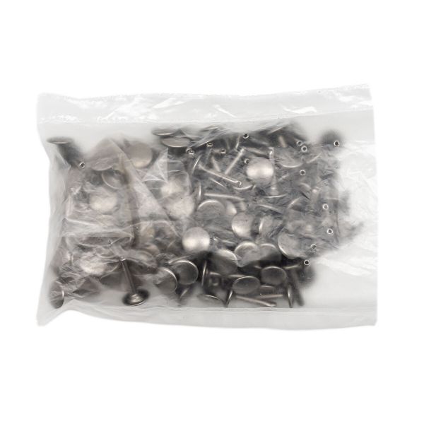 Хольнитены сумочные ⌀12 мм, h=20 мм, темное серебро, двухсторонний, BIG, 100 шт