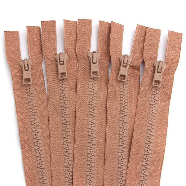 Молния трактор Arta Т6 (6 мм) 2 зам., разъем., 100 см, цв. 071 св.бежевый, уп.5 шт