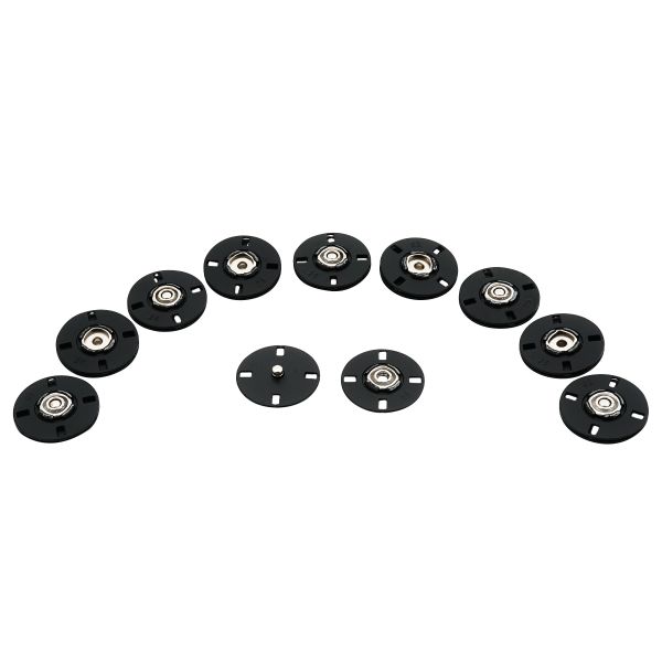 Кнопка пришивная 25мм, черный, RA3091, 10 шт