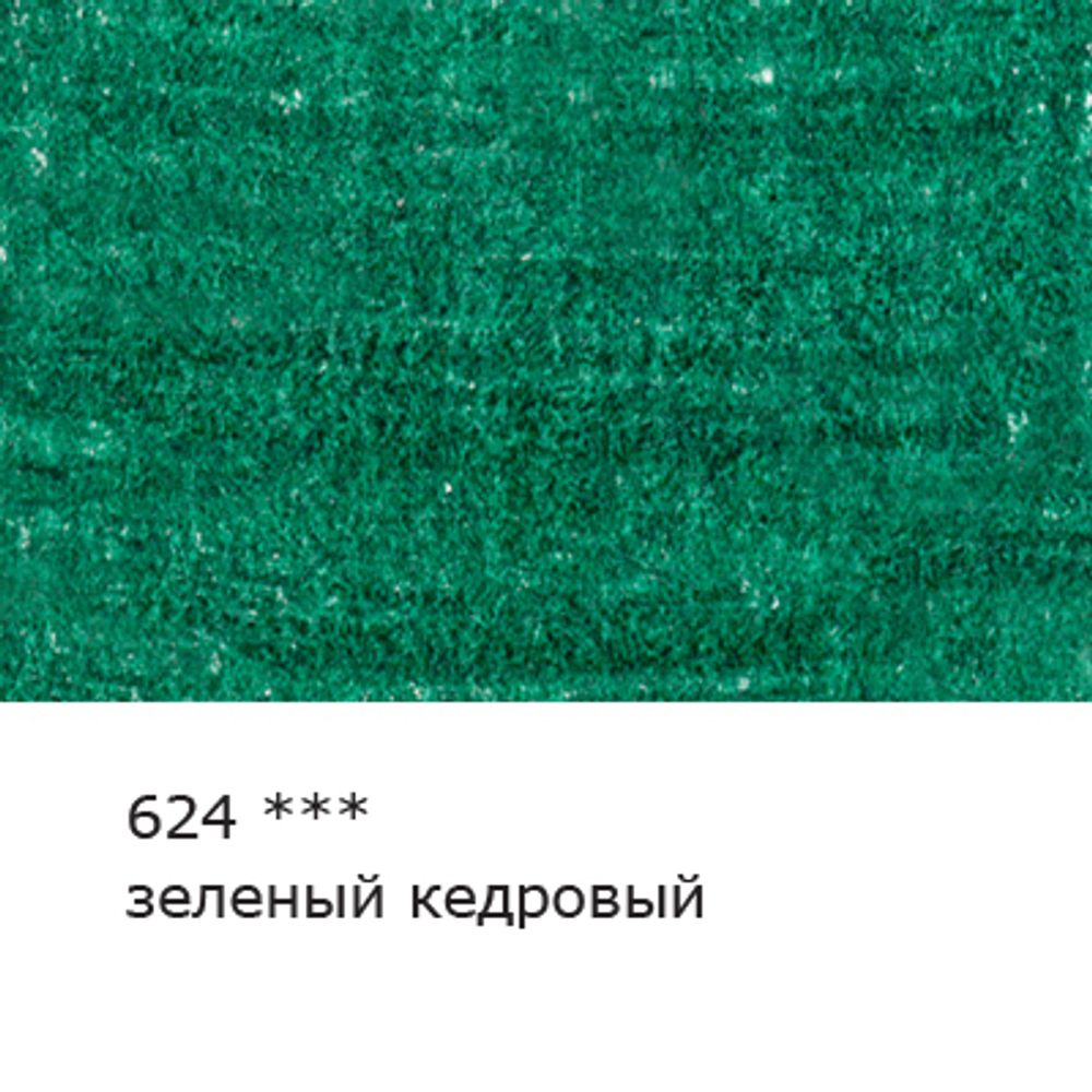 Карандаш цветной художественный заточенный, 6 шт, 624 Зеленый кедровый (Cedar green), Vista-Artista Gallery VGCP