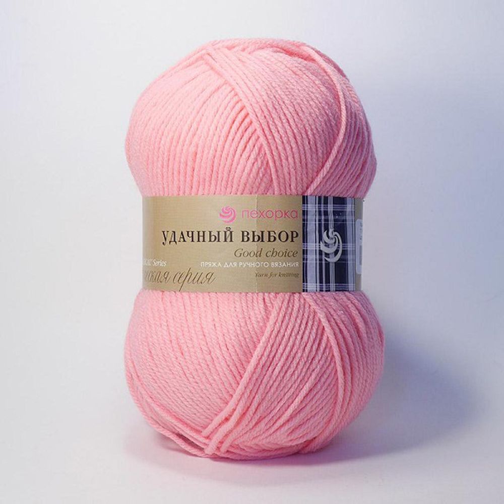 Пряжа Пехорка Удачный выбор / уп.5 мот. по 100 г, 200 м, цв.011 яр.розовый Пряжа Пехорка Удачный выбор / уп.5 мот. по 100 г, 200 м, цв.011 яр.розовый