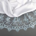 Кружево на сетке 125 мм / 13.71 метра (жесткая сетка), Exclusive TBY 2L476A, цв.B1515 голубой, Kruzhevo