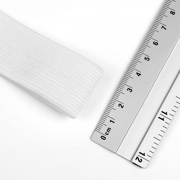 Резинка вязаная 30.0 мм / 40 метров, стандартная 3.9-4.3 г/п.м., белый