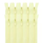 Молния потайная (скрытая) Т3 (3 мм) 1 зам., н/раз., 50 см, лимон, 31315 / 50, 10 шт