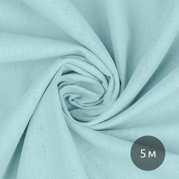 Льняная ткань 200 г/м², 140 см / 5 метров, TBY.Li.1009.18.5, цв.18 голубой