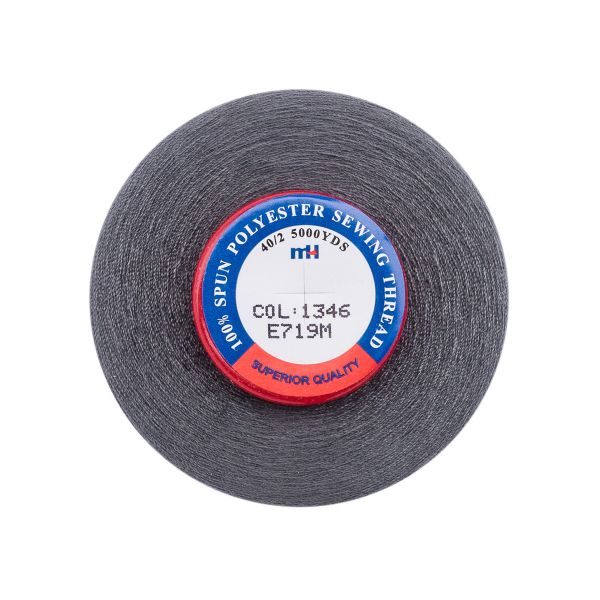 Нитки швейные Euron mH 40/2, 5000 ярд, 1346 бирюзово-серый, 1 катушка