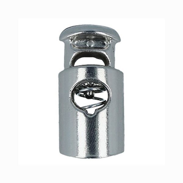 Фиксатор (зажим) для шнура пластик 1 отв., 72 шт, 04 никель, Micron A 1152