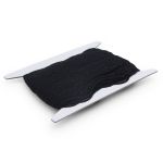 Кружево эластичное (стрейч) 40 мм / 15 метров, черный, LAEC-19138