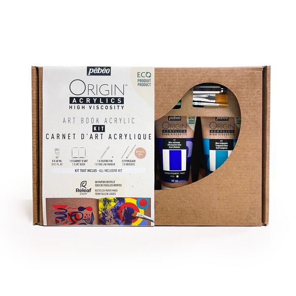 Краска акриловая Kit Art Book матовая 8 цв. по 60 мл, Pebeo, 817431