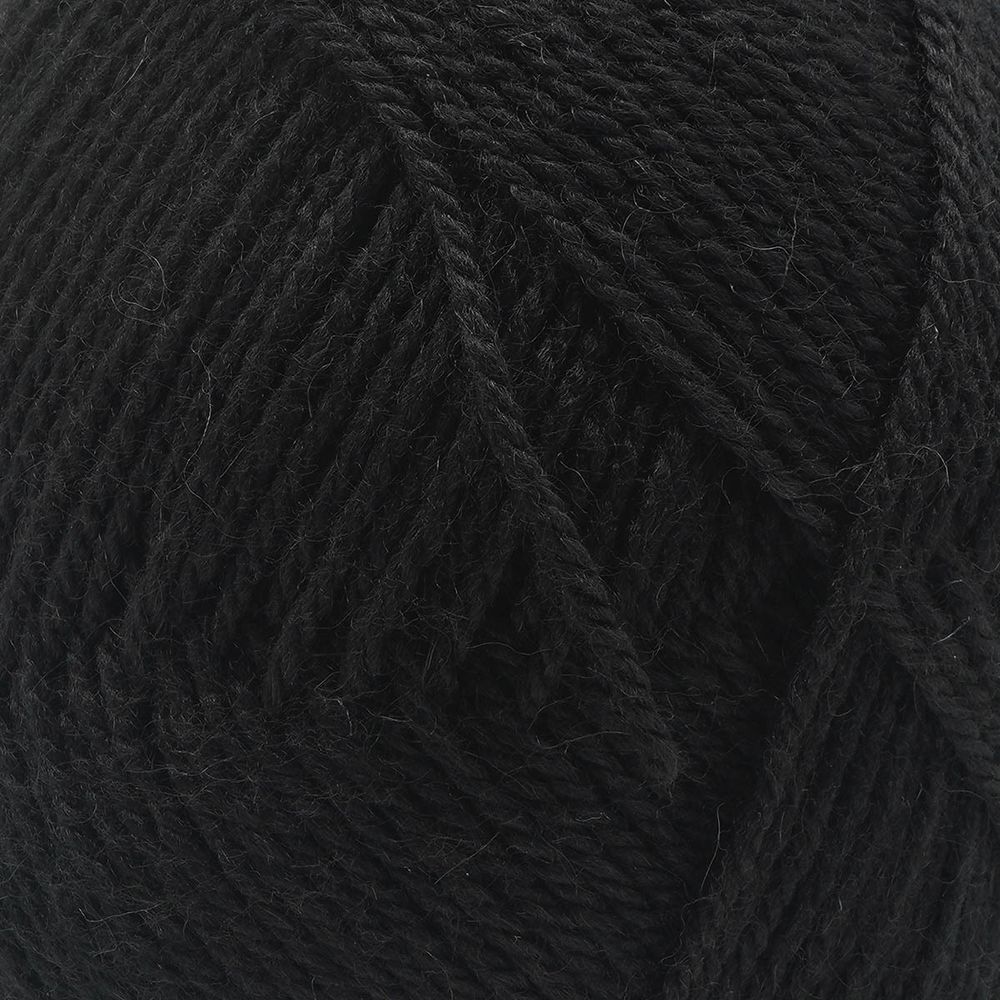 Пряжа Троицкая Подмосковная / уп.10 мот. по 100 г, 250 м, 02 черный