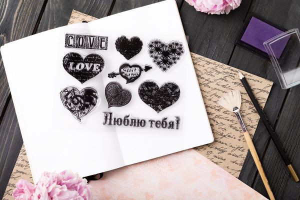 Набор штампов, 14х18 см, ASM-48 Люблю тебя, Mr.Painter