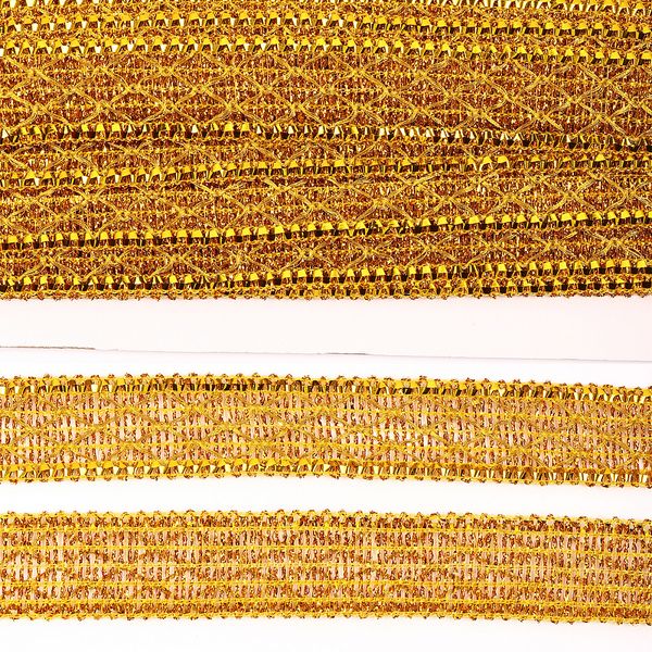 Тесьма отделочная 30 мм / 13.71 метров, TBY 910 цв.золото