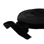 Лента бархатная (тесьма) 20.0 мм / 10±0.5 метров, рис. 8319, цв.20 черный