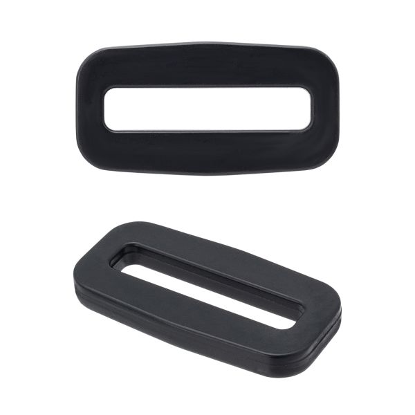 Рамка прямоугольная пластик ацеталь 25 мм, черный, 20 шт