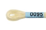 Мулине Gamma 100% хлопок, цв.0095 св-кремовый, 24 мотка по 8 метров