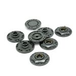 Кнопка пришивная металл ⌀24.0 мм, чер.никель, 4 шт