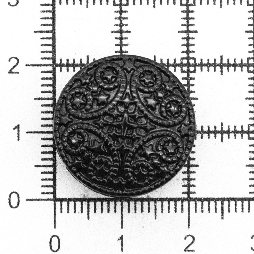 Пуговицы на ножке 22 мм (310 черный), 36 шт, S090242