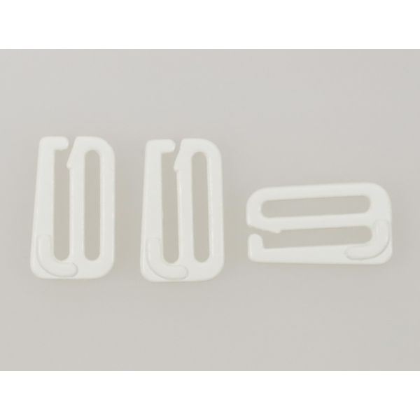 Крючки для бюстгальтера металл 15.0 мм, 004 приглушенный белый, Arta, 50 шт