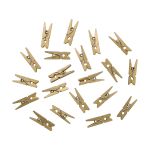 Прищепки цветные 2,5см (золото), 50 шт