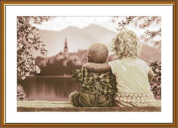 Набор для вышивания нитками Нова Слобода, Младший брат 27.3х41 см