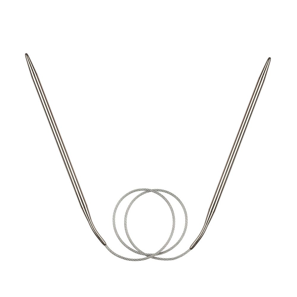 Спицы круговые металл ⌀5,0 мм, 60 см, с металлической леской, Gamma MKF