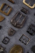 Пряжка ременная металл 65х60 мм, 1 шт, 24 бронза, Gamma GB 1621