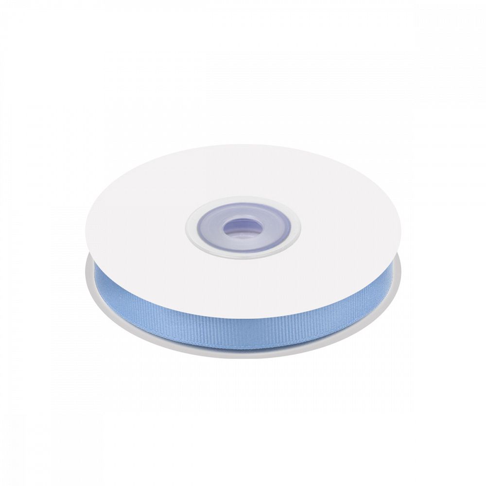 Лента репсовая (в рубчик) 10.0 мм цв. S351 голубой уп.22.86м (±1м)