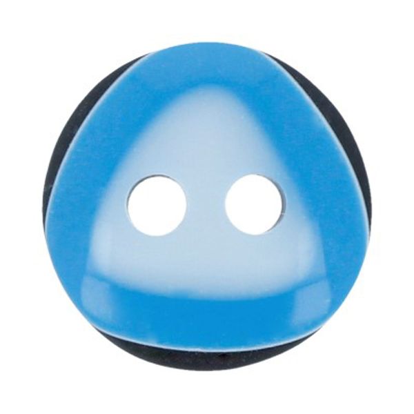 Пуговицы 2 прокола блузочные 11 мм, 36 шт, А008/С162 черный/голубой, Gamma GF 0020