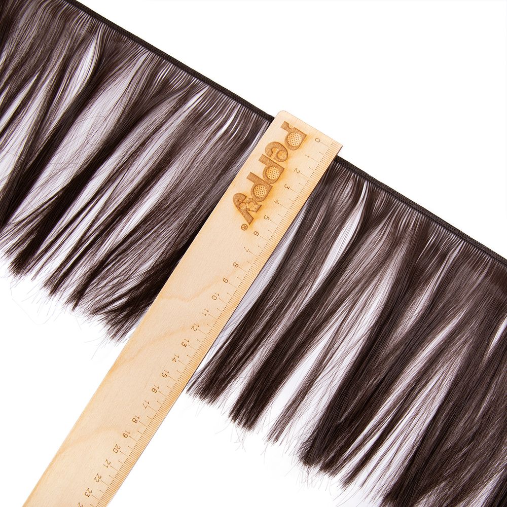 Трессы для кукол 15 см, 100 см, 25 г, 08 шоколадный, HobbyBe HAR-7