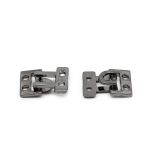 Крючки пришивные декоративные 15х10 мм, чер.никель, 20 шт