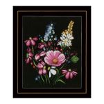 Набор для вышивания нитками Lanarte, Букет 31х36 см