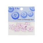 Украшения кабошоны Бабочки, 8 шт, розовый, Dress it up