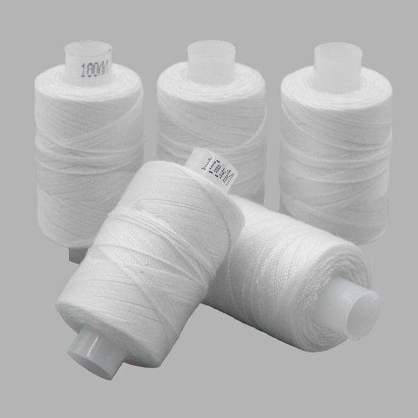 Нитки армированные ПНК им.Кирова 100ЛЛ, бытовые, 200 м / 5 кат., 0101 белый