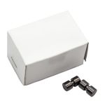 Наконечник для шнура металл 15х8 мм чер.никель, 10 шт