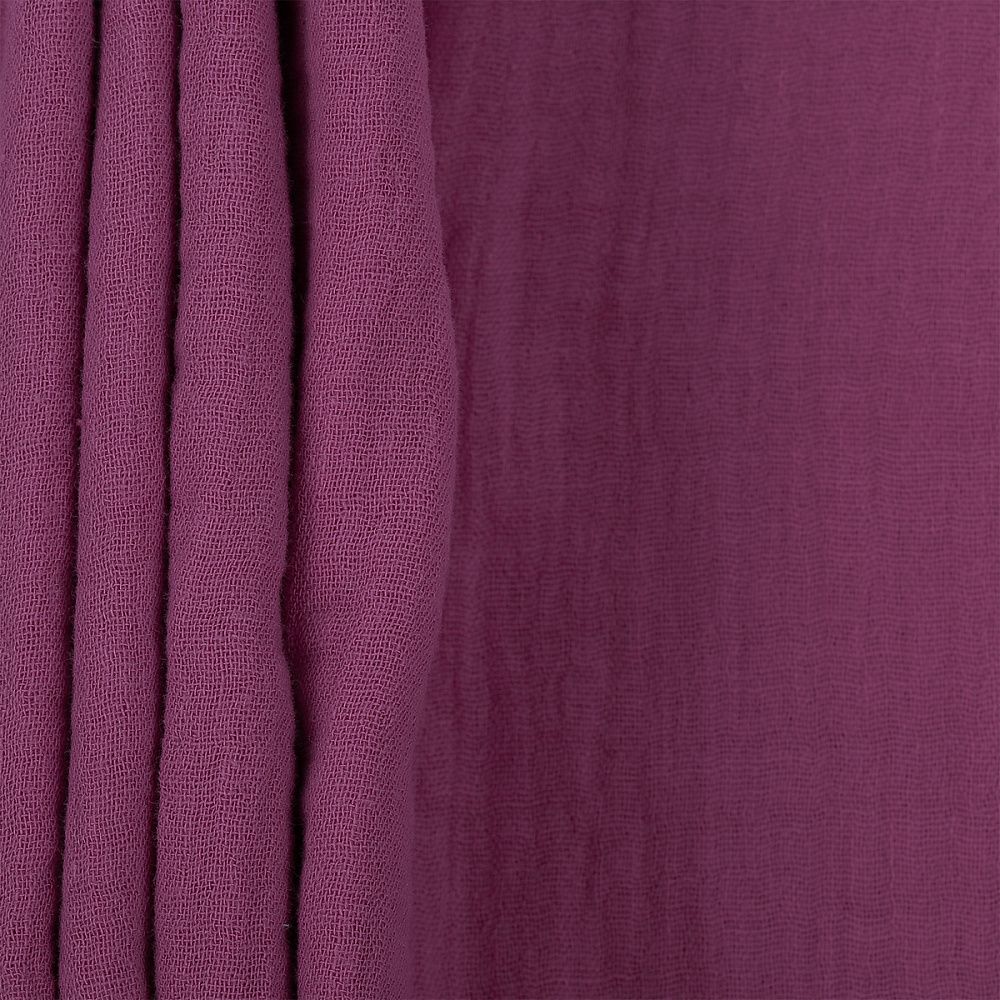 Муслин 125 г/м², 130 см / 2 метра, TBY.Mus.24723.53.2, цв.53 ягодный