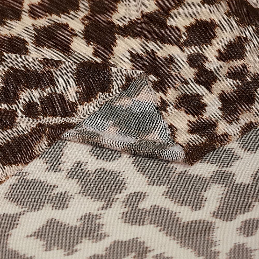 Сетка бельевая эластичная 100 г/м², шир.160 см / 3 метра, принт Барс /SZ025816.10/