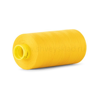 Нитка универсальная Gutermann Mara 120/2, 1000 м, 700207, 106 т.желтый, 1 катушка
