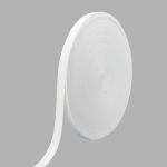 Стропа (ременная лента) 26 мм / 100 метров, [17.55 г/пог.м], матовая, имитация хлопка, 07 белый, 3Al357