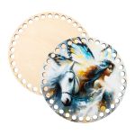 Набор донышек для вязания Глянцевый фанера ⌀15х0.4 см, 2 шт, 09 Фэнтези, Love2art ДВ-01