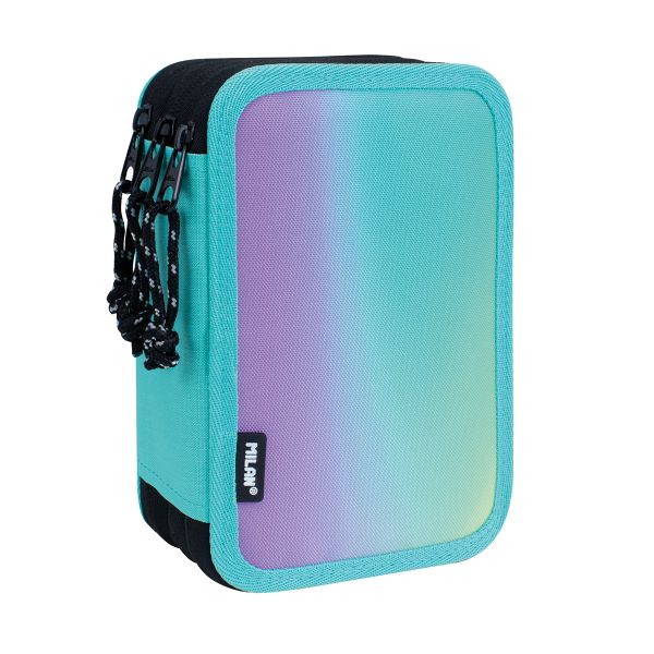 Пенал на молнии трехярусный с наполнением 19,5*13*7,5 см, 081364SN1GR, Milan 081364SN1GR