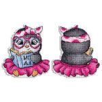 Набор для вышивания нитками МП Студия, на пластиковой канве Модница 10х9см