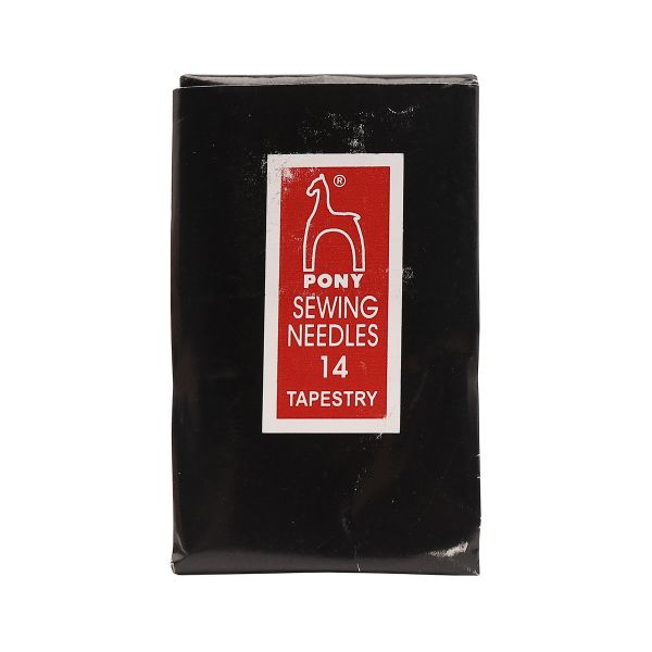 Иглы ручные гобеленовые с серебряным ушком Tapestry №14, 25 шт, PONY, 05102