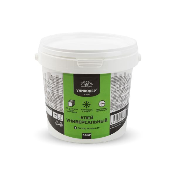 Клей универсальный GU-0.9, 0.9 кг, Униколер, GU-0.9