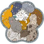 Пазл фигурный деревянный 129 элементов, PZLF-030 Коты в деталях, Фрея