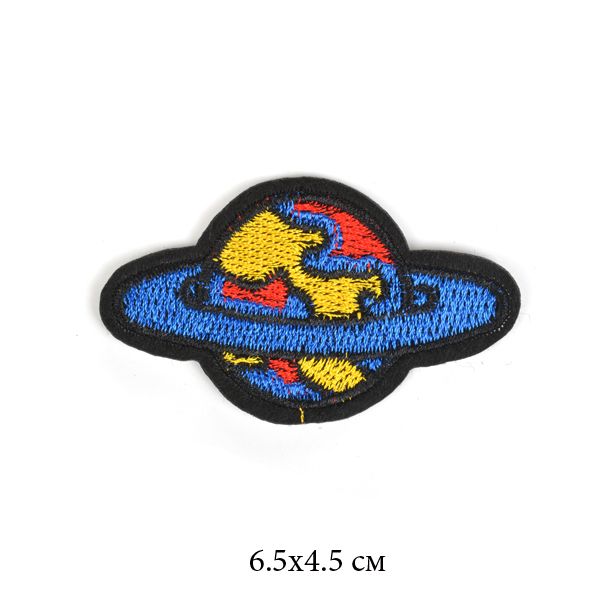 Термоаппликация 2109 Планета 6,5х4,5 см 10 шт