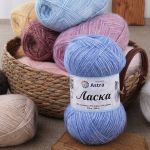 Пряжа Astra Premium (Астра Премиум) Ласка / уп.3 мот. по 100 г, 370 м, 183 винный