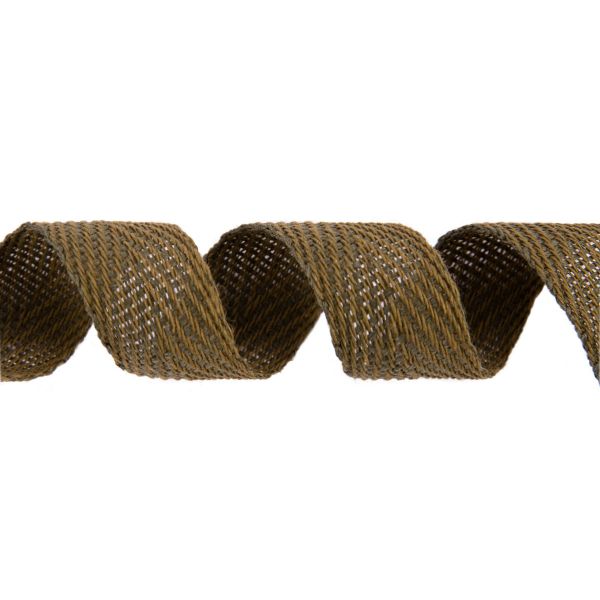 Тесьма (лента) киперная (100% х/б) 10 мм / 100 метров, хаки, Gamma ЛКЭ (10чх/10хх-100) цв