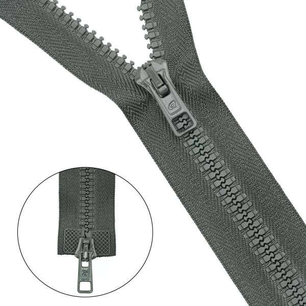 Молния трактор Arta Т6 (6 мм) 2 зам., разъем., 85 см, цв. 123 графит, уп.5 шт