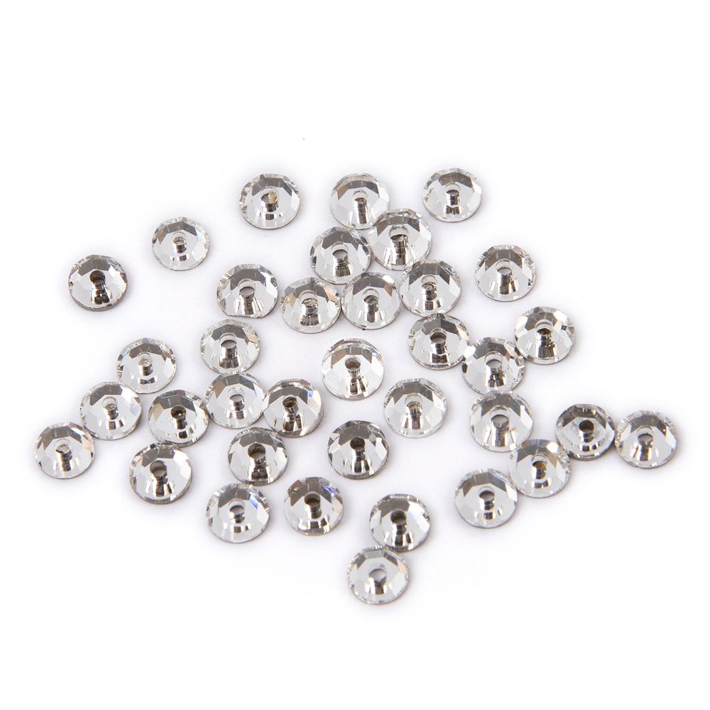 Стразы стекло 4 мм, 5х36 шт, №01 белый (Crystal), Zlatka ZRSE-0804